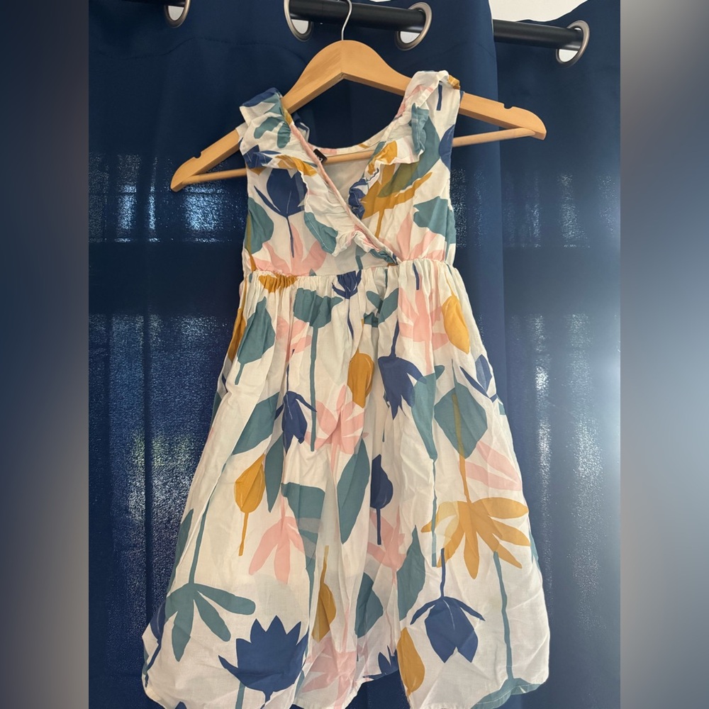 Tea Collection floral linen dress